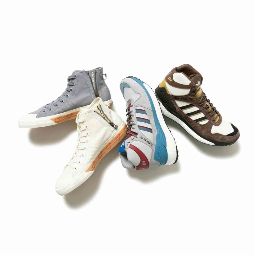 【世界先行】adidas Originals by HUMAN MADE NIZZA HI HM / MARATHON FREE HIKER HM / アパレルが11/23 発売 (アディダス オリジナルス バイ ヒューマンメイド ニッツァ)