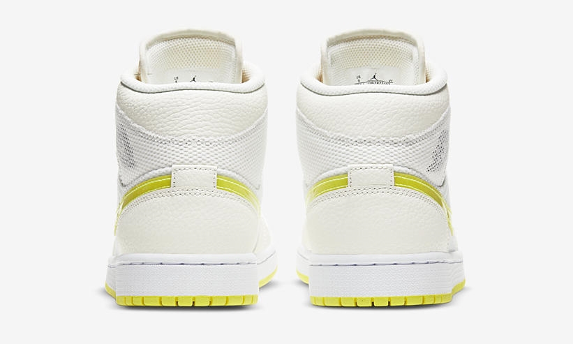 ナイキ エア ジョーダン 1 ミッド SE “セイル/ライトボルテージイエロー2” (NIKE AIR JORDAN 1 MID SE “Sail/Light Voltage Yellow II”) [DB2822-107]