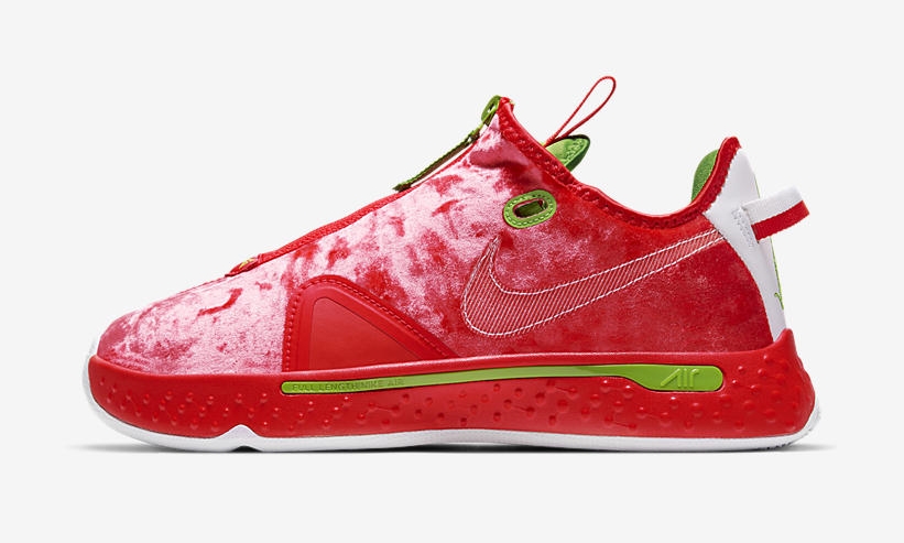 2020年 クリスマスモデル！ナイキ PG 4 “クリムゾン/ホワイト/グリーンアップル” (NIKE PG 4 “Christmas” Crimson/White/Green Apple) [CD5082-602]