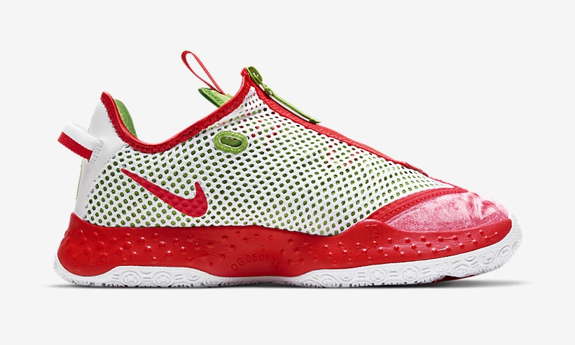 2020年 クリスマスモデル！ナイキ PG 4 “クリムゾン/ホワイト/グリーンアップル” (NIKE PG 4 “Christmas” Crimson/White/Green Apple) [CD5082-602]