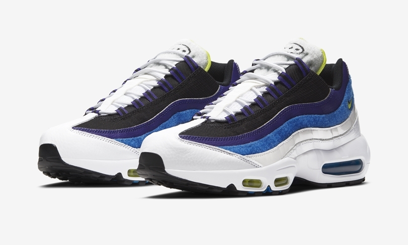 【国内 3/1 発売】ナイキ エア マックス 95 “顔文字/ホワイト/ブラック/ブルー” (NIKE AIR MAX 95 “Kaomoji/White/Black/Blue”) [DD9600-100]