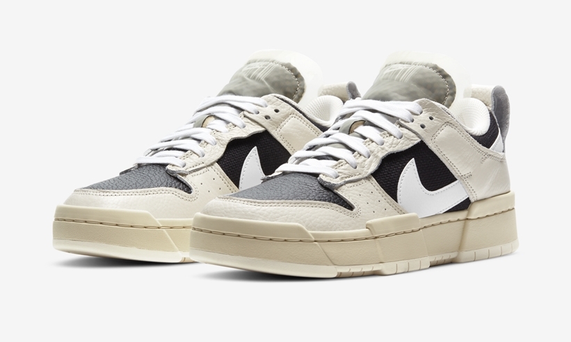 ナイキ ウィメンズ ダンク ロー ディスラプト “ブラック/ホワイト/ペールアイボリー” (NIKE WMNS “DUNK” LOW DISRUPT “Black/White/Pale Ivory”) [DD6620-001]