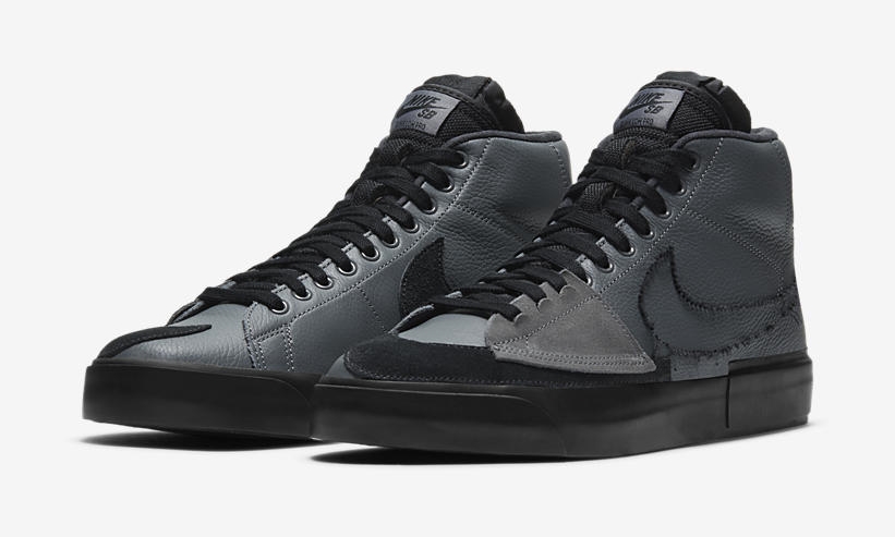 ナイキ SB ブレーザー ミッド エッジ “グレー/ブラック” (NIKE SB BLAZER MID EDGE “Grey/Black”) [DA2189-001]