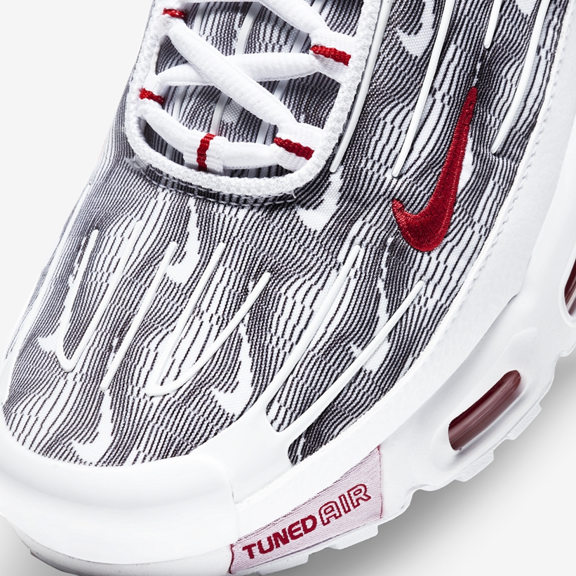 ナイキ エア マックス プラス 3 “ホワイト/ブラック/レッド” (NIKE AIR MAX PLUS 3 “White/Black/Red” Topography Pack) [DH4107-100]