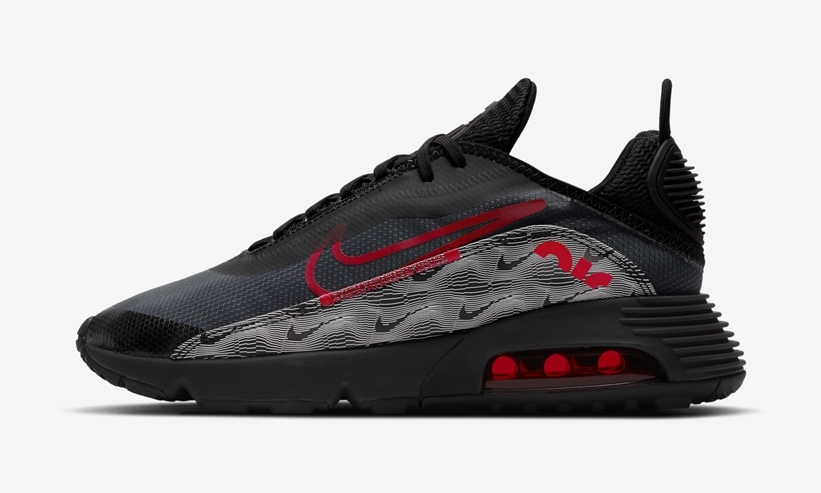 ナイキ エア マックス 2090 “ブラック/グレー/レッド” (NIKE AIR MAX 2090 “Black/Grey/Red” Topography Pack) [DH3983-001]