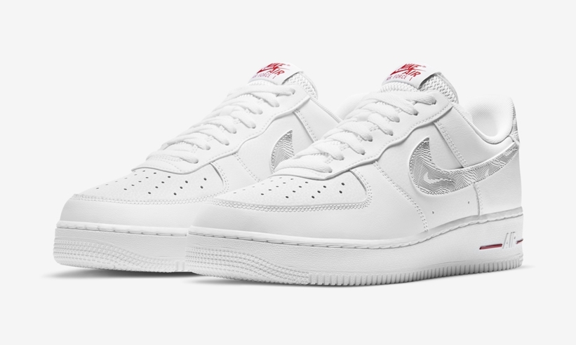 ナイキ エア フォース 1 ロー “ホワイト/ブラック/レッド” (NIKE AIR FORCE 1 LOW “White/Black/Red” Topography Pack) [DH3941-100]