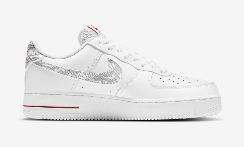 ナイキ エア フォース 1 ロー “ホワイト/ブラック/レッド” (NIKE AIR FORCE 1 LOW “White/Black/Red” Topography Pack) [DH3941-100]