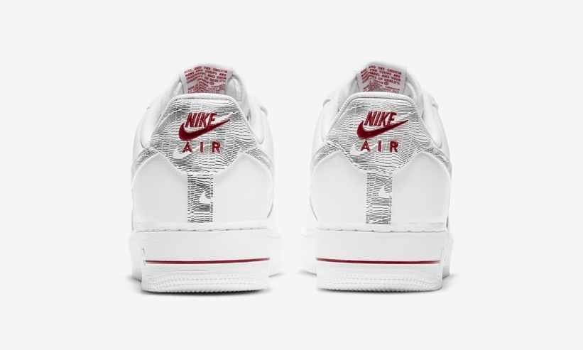 ナイキ エア フォース 1 ロー “ホワイト/ブラック/レッド” (NIKE AIR FORCE 1 LOW “White/Black/Red” Topography Pack) [DH3941-100]