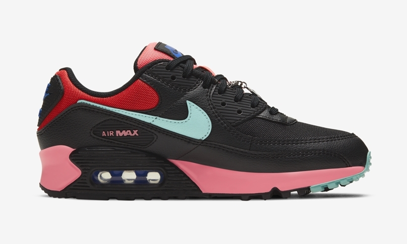 ナイキ エア マックス 90 “ブラック/ミント/レッド/ピンク” (NIKE AIR MAX 90 “Black/Mint/Red/Pink”) [DD9672-001]