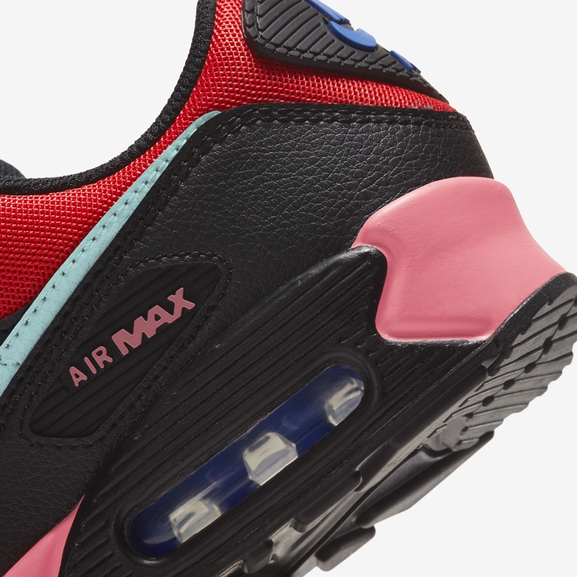 ナイキ エア マックス 90 “ブラック/ミント/レッド/ピンク” (NIKE AIR MAX 90 “Black/Mint/Red/Pink”) [DD9672-001]