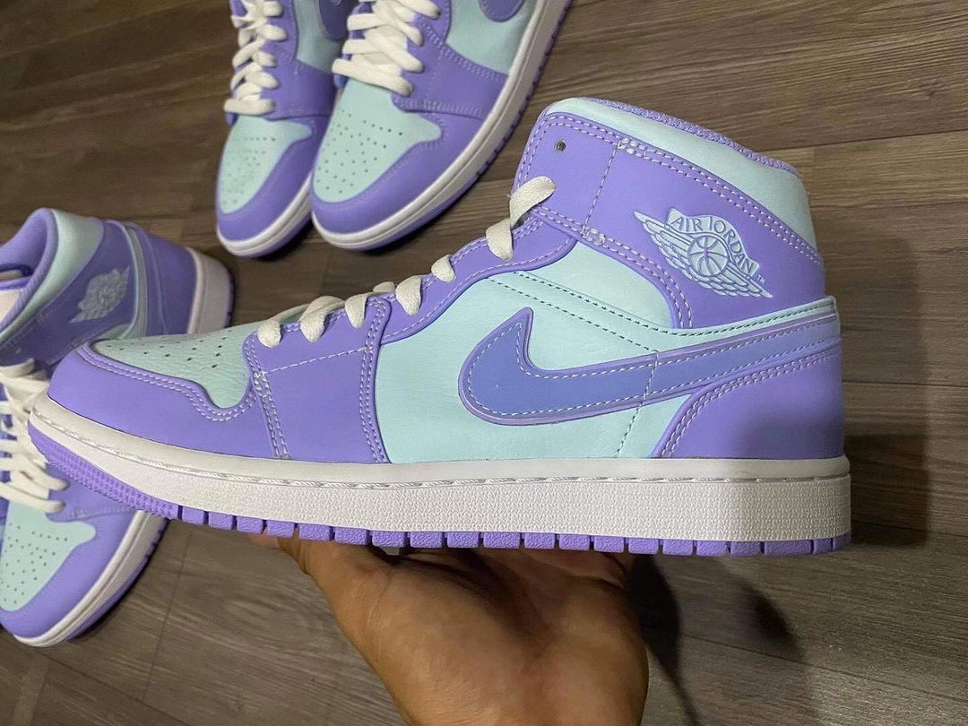 【リーク】2021年 ナイキ エア ジョーダン 1 ミッド “ブルー/パープル” (NIKE AIR JORDAN 1 MID “Blue/Purple”)