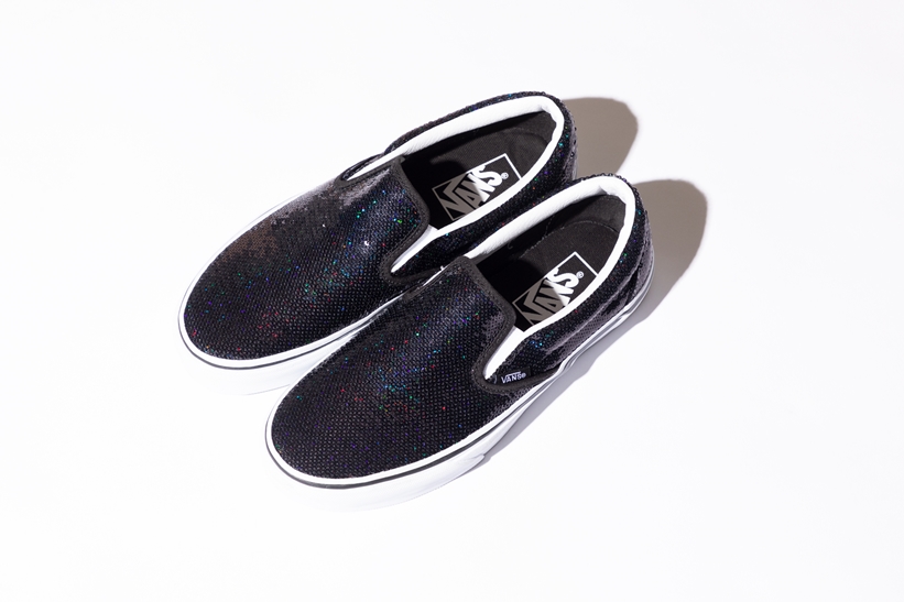 ブラックのスパンコールが冬にぴったりなVANS for ROSE BUD EXCLUSIVE SLIP-ONが11/30 発売 (バンズ ローズバッド)