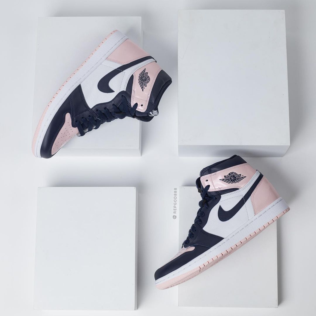 【国内 12/22 発売】ナイキ ウィメンズ エア ジョーダン 1 ハイ OG SE “アトモスフィア/レーサーピンク” (NIKE WMNS AIR JORDAN 1 HIGH OG SE “Atmosphere/White/Laser Pink/Obsidian”) [DD9335-641]