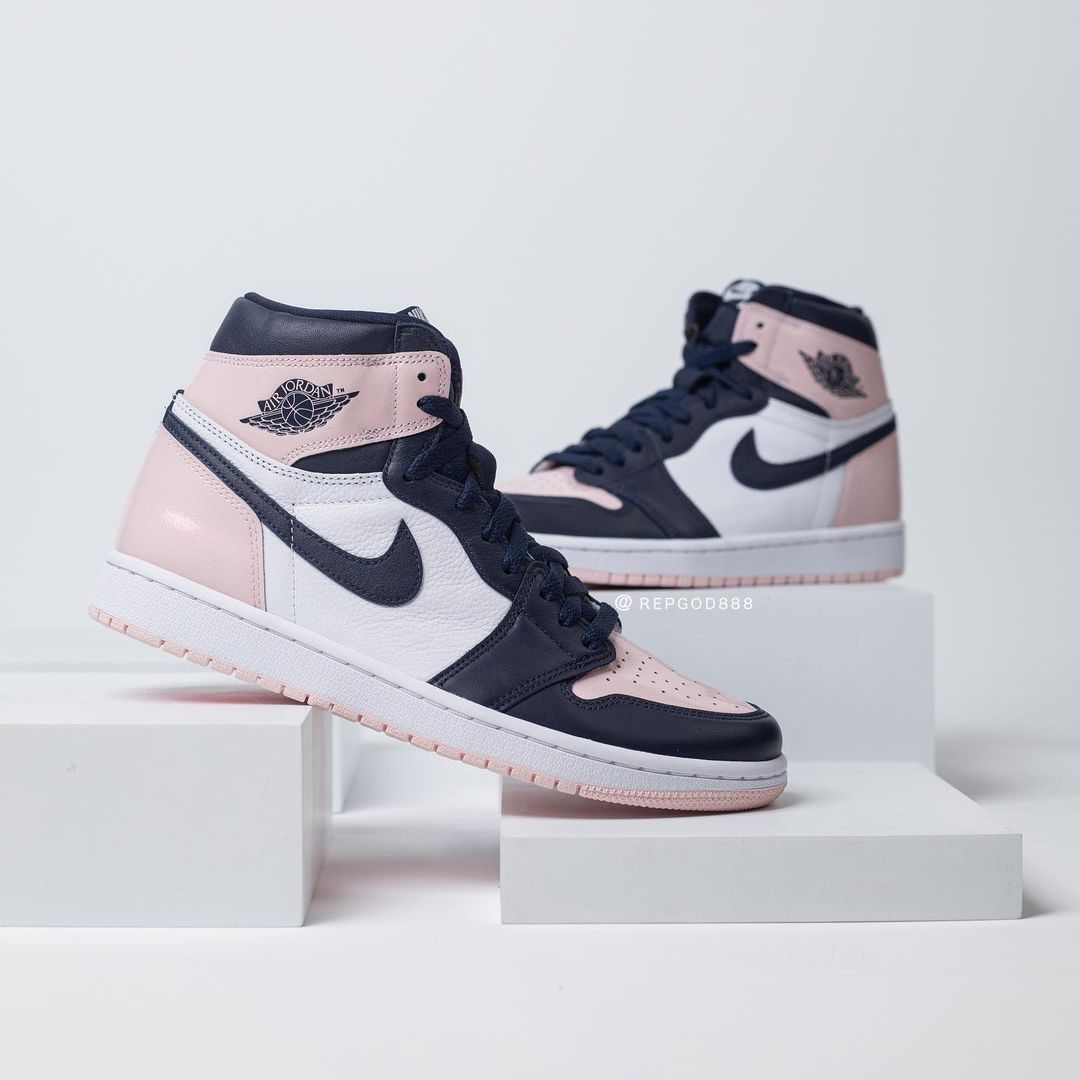 【国内 12/22 発売】ナイキ ウィメンズ エア ジョーダン 1 ハイ OG SE “アトモスフィア/レーサーピンク” (NIKE WMNS AIR JORDAN 1 HIGH OG SE “Atmosphere/White/Laser Pink/Obsidian”) [DD9335-641]