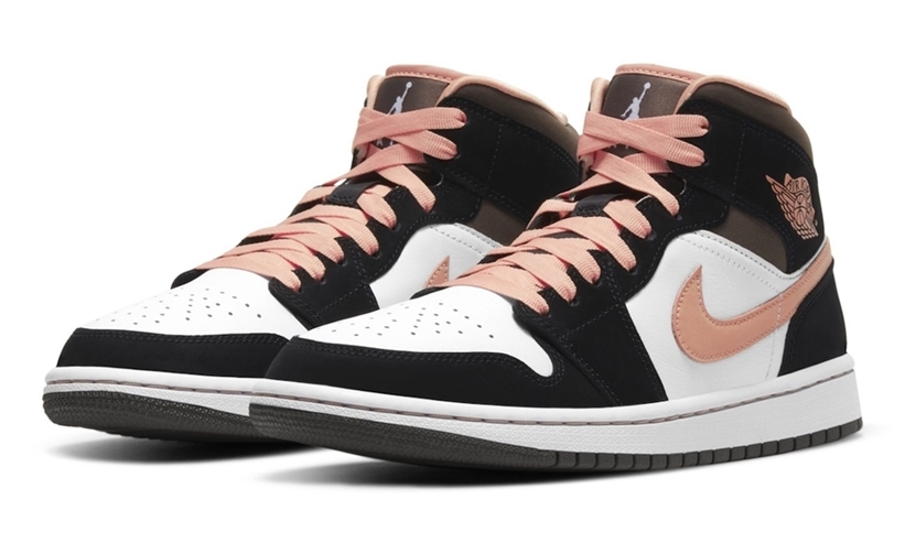 ナイキ エア ジョーダン 1 ミッド “ブラック/ホワイト/ピンク” (NIKE AIR JORDAN 1 MID "Black/White/Pink”)