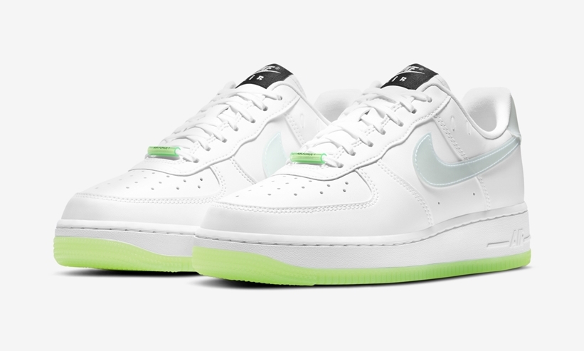 国内 1/16 発売！ナイキ エア フォース 1 07 ロー “ホワイト/グロー” (NIKE AIR FORCE 1 07 LOW “White/GID/Grow In The Dark”) [CT3228-100]