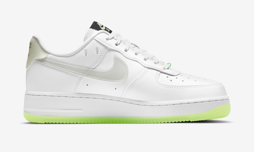 国内 1/16 発売！ナイキ エア フォース 1 07 ロー “ホワイト/グロー” (NIKE AIR FORCE 1 07 LOW “White/GID/Grow In The Dark”) [CT3228-100]