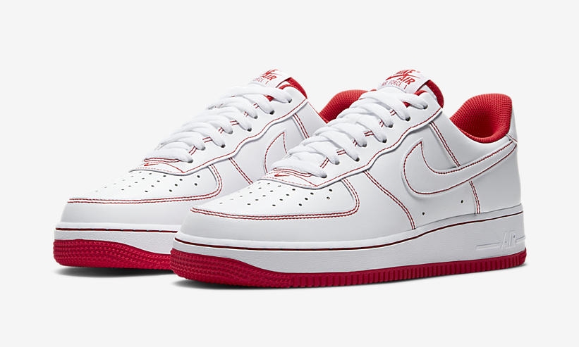 ナイキ エア フォース 1 07 ロー “ホワイト/ユニバーシティレッド” (NIKE AIR FORCE 1 07 LOW “White/University Red”) [CV1724-100]