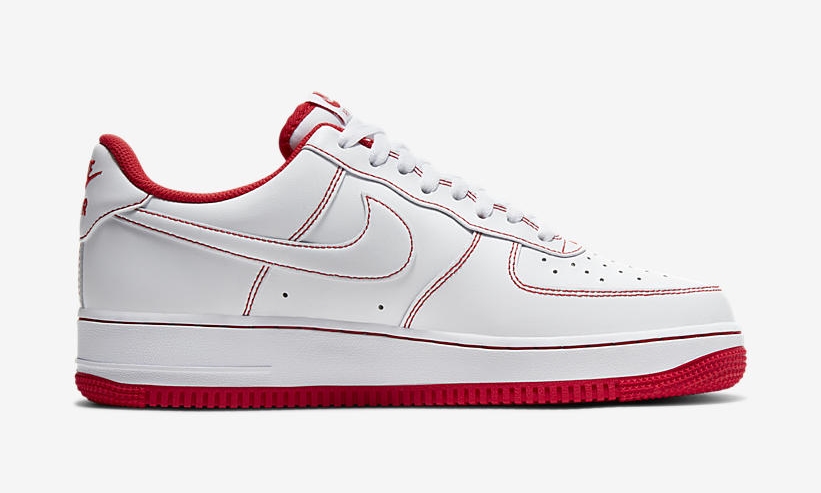 ナイキ エア フォース 1 07 ロー “ホワイト/ユニバーシティレッド” (NIKE AIR FORCE 1 07 LOW “White/University Red”) [CV1724-100]