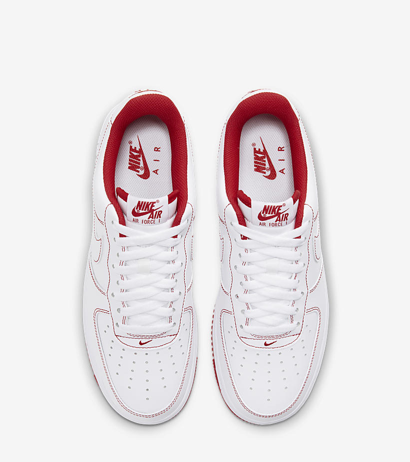 ナイキ エア フォース 1 07 ロー “ホワイト/ユニバーシティレッド” (NIKE AIR FORCE 1 07 LOW “White/University Red”) [CV1724-100]