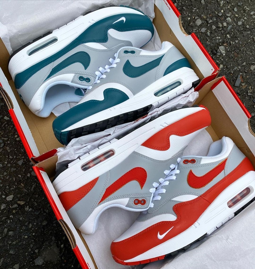 新品未使用AIR MAX 1 LV8 WHITE/DARK TEAL GREEN