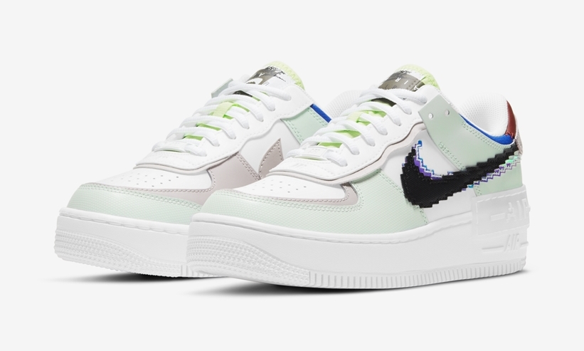 ナイキ ウィメンズ エア フォース 1 ロー シャドウ “ホワイト/グリーン” (NIKE WMNS AIR FORCE 1 LOW SHADOW “White/Green”) [CV8480-300]