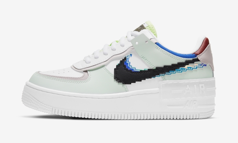 ナイキ ウィメンズ エア フォース 1 ロー シャドウ “ホワイト/グリーン” (NIKE WMNS AIR FORCE 1 LOW SHADOW “White/Green”) [CV8480-300]