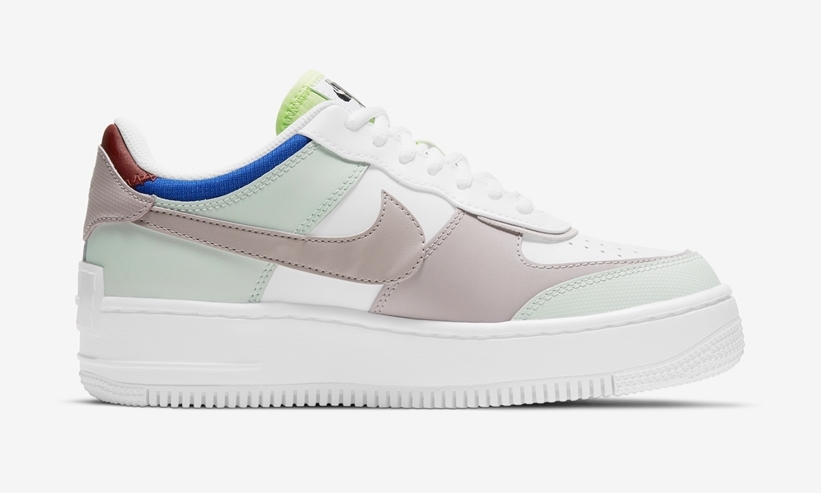 ナイキ ウィメンズ エア フォース 1 ロー シャドウ “ホワイト/グリーン” (NIKE WMNS AIR FORCE 1 LOW SHADOW “White/Green”) [CV8480-300]