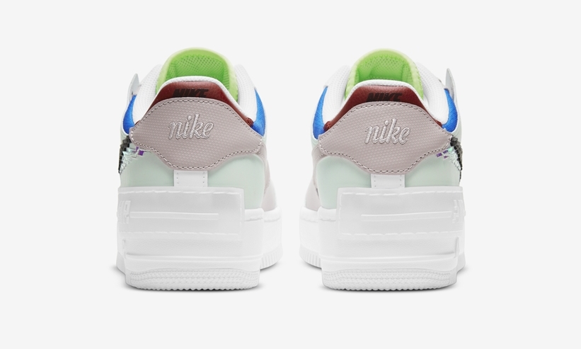 ナイキ ウィメンズ エア フォース 1 ロー シャドウ “ホワイト/グリーン” (NIKE WMNS AIR FORCE 1 LOW SHADOW “White/Green”) [CV8480-300]