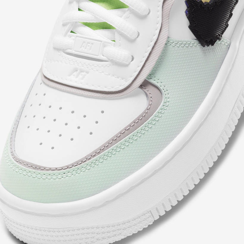 ナイキ ウィメンズ エア フォース 1 ロー シャドウ “ホワイト/グリーン” (NIKE WMNS AIR FORCE 1 LOW SHADOW “White/Green”) [CV8480-300]