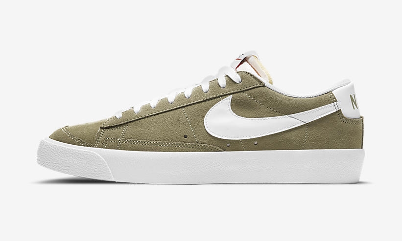 ナイキ ブレーザー ロー 77 スエード “カーキ/ホワイト” (NIKE BLAZER LOW SUEDE “Khaki/White”) [DA7254-200]