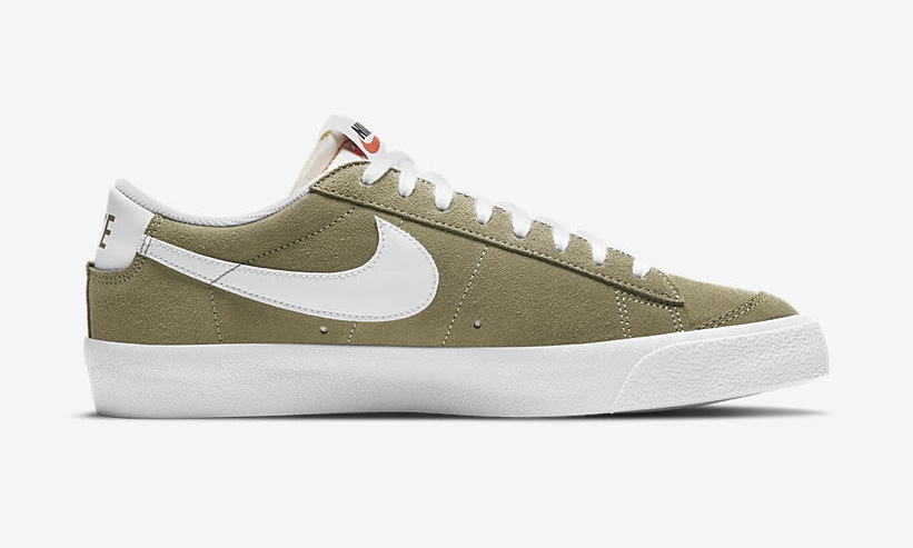 ナイキ ブレーザー ロー 77 スエード “カーキ/ホワイト” (NIKE BLAZER LOW SUEDE “Khaki/White”) [DA7254-200]