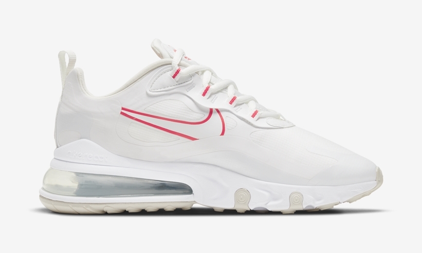 ナイキ エア マックス 270 リアクト “ホワイト/レッド” (NIKE AIR MAX 270 REACT “White/Red”) [CV8818-101]