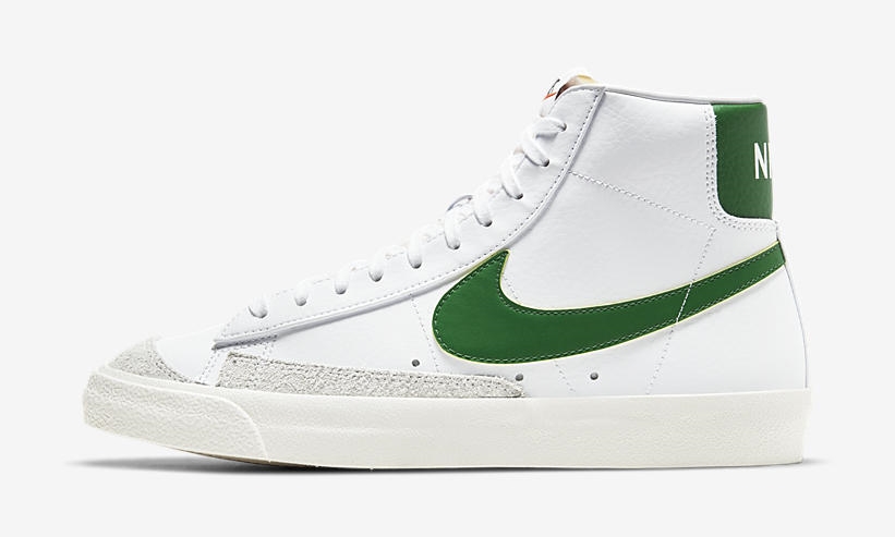 ナイキ ブレーザー ミッド 77 ビンテージ “ホワイト/パイングリーン” (NIKE BLAZER MID 77 VINTAGE “White/Pine Green”) [BQ6806-115]