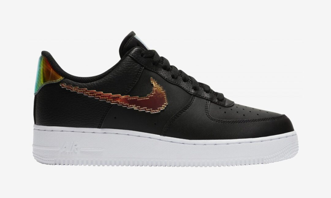 ナイキ エア フォース 1 07 ロー イリディセント “ブラック/マルチ” (NIKE AIR FORCE 1 07 LOW Iridescent “Black/Multi”) [CV1699-002]