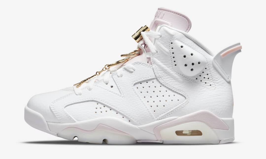 【国内 7/1 発売】ナイキ ウィメンズ エア ジョーダン 6 レトロ “ホワイト/メタリックゴールド” (NIKE WMNS AIR JORDAN 6 RETRO “White/Barely Rose/Metallic Gold”) [DH9696-100]