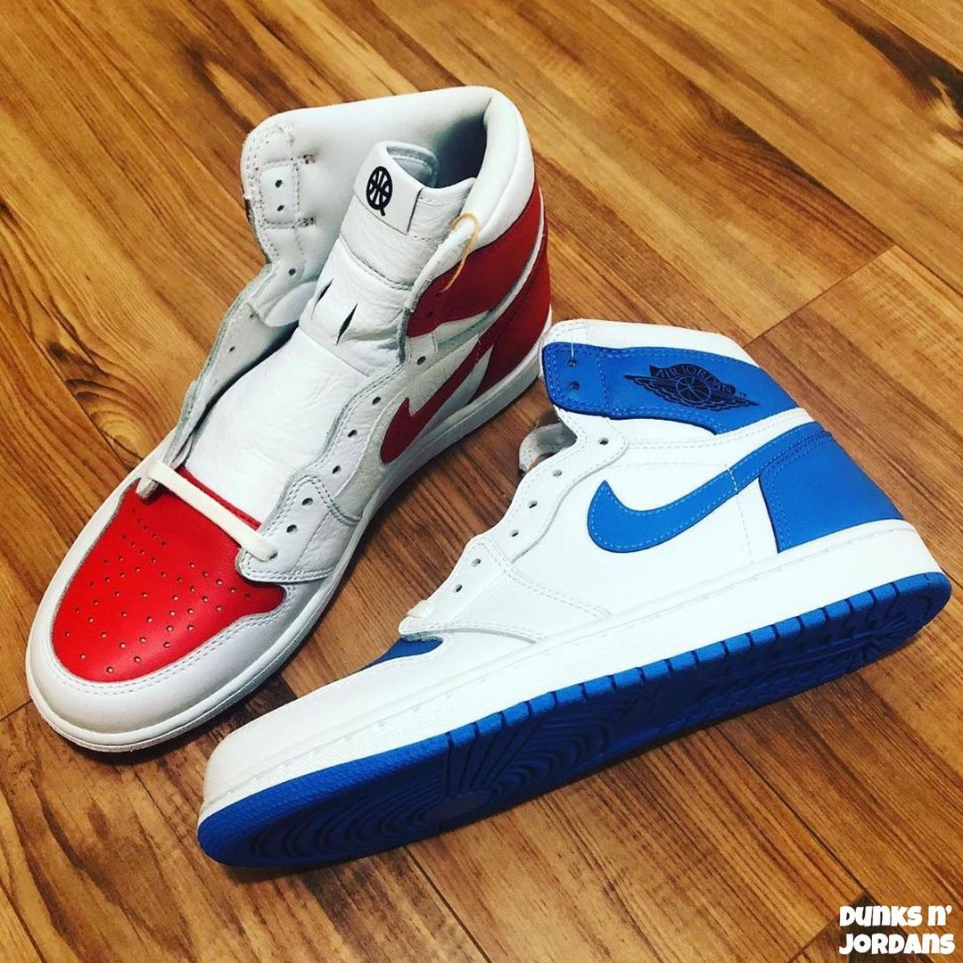 【サンプル】ナイキ エア ジョーダン 1 ハイ OG “クアイ 54” ホワイト/ブルー/レッド (NIKE AIR JORDAN 1 HIGH OG “Quai 54” White/Blue/Red)