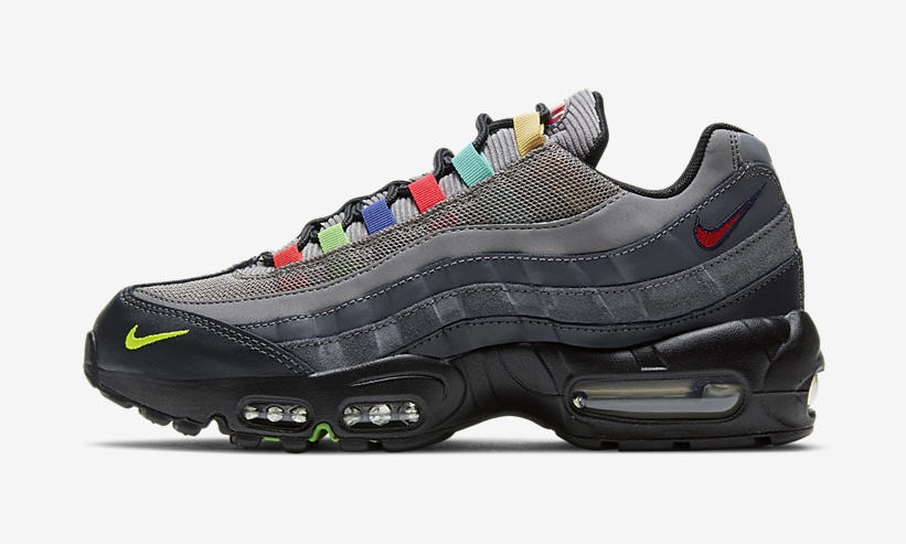 1/30 発売！ナイキ エア マックス 95 SE “ライトチャコール/ユニバーシティレッド/ブラック” (NIKE AIR MAX 95 SE “Light Charcoal/University Red/Black”) [CW6575-001]