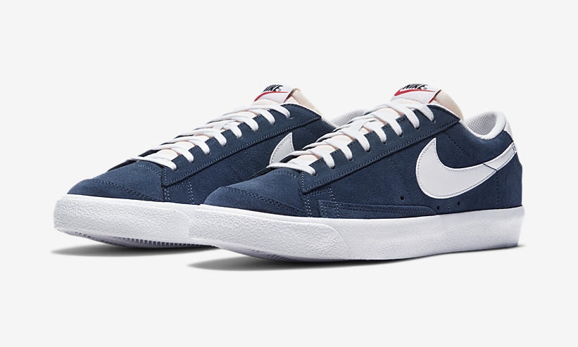 ナイキ ブレーザー ロー 77 スエード “ネイビー/ホワイト” (NIKE BLAZER LOW SUEDE “Navy/White”) [DA7254-400]