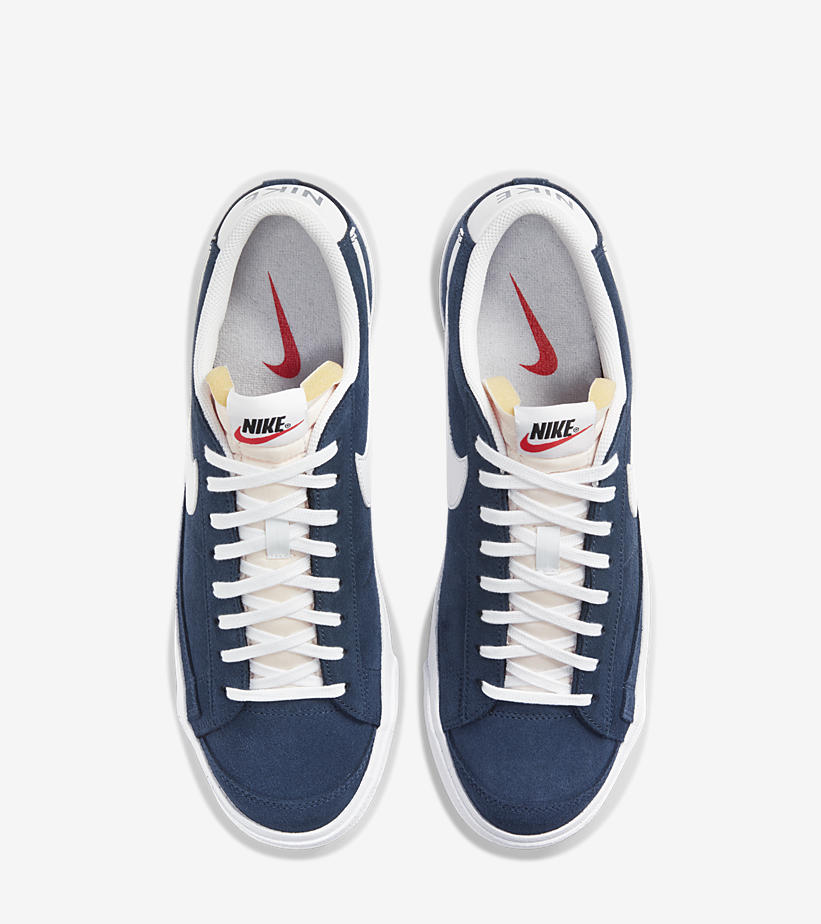 ナイキ ブレーザー ロー 77 スエード “ネイビー/ホワイト” (NIKE BLAZER LOW SUEDE “Navy/White”) [DA7254-400]