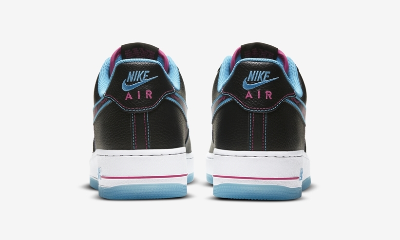 ナイキ エア フォース 1 ロー “ブラック/ブルー/ピンク” (NIKE AIR FORCE 1 LOW “Black/Blue/Pink”) [DD9183-001]