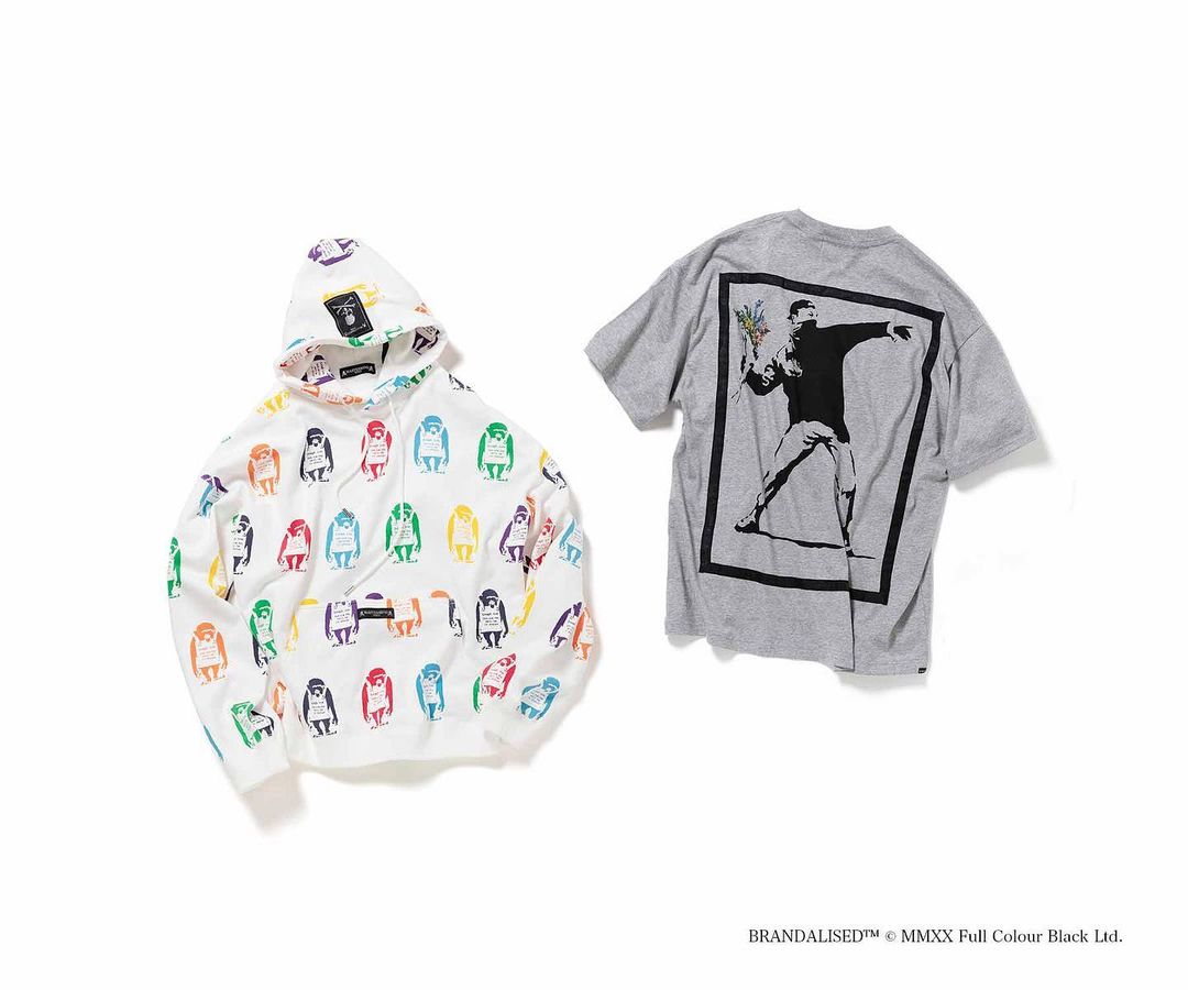 mastermind WORLD × グラフィティアートプロジェクト「BRANDALISED」が描く「Banksy」アイテムが発売 (マスターマインド ワールド ブランダライズド バンクシー)