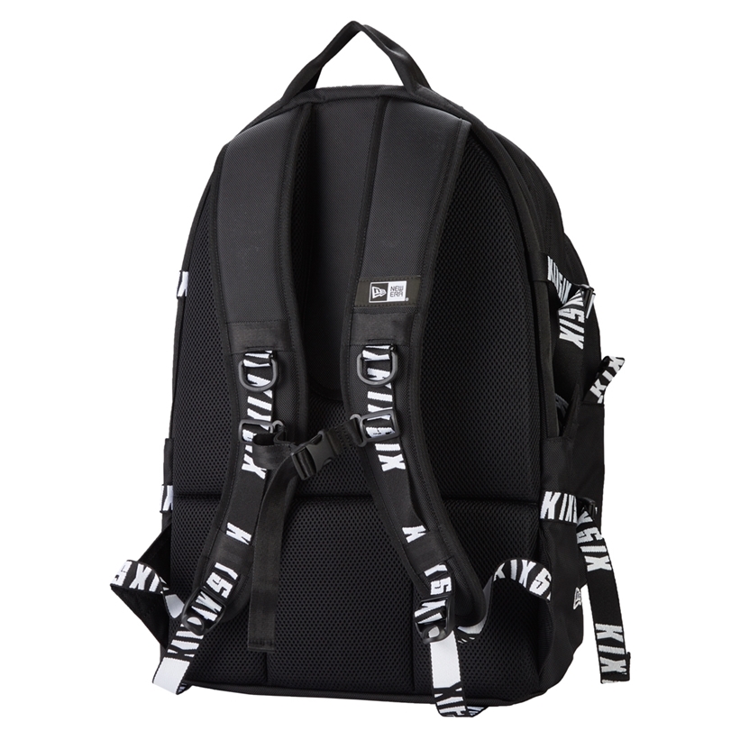 12/19 発売！KIXSIX × New Era “LOGO REPEAT CARRIER PACK 35L BLACK” (キックスシックス ニューエラ)