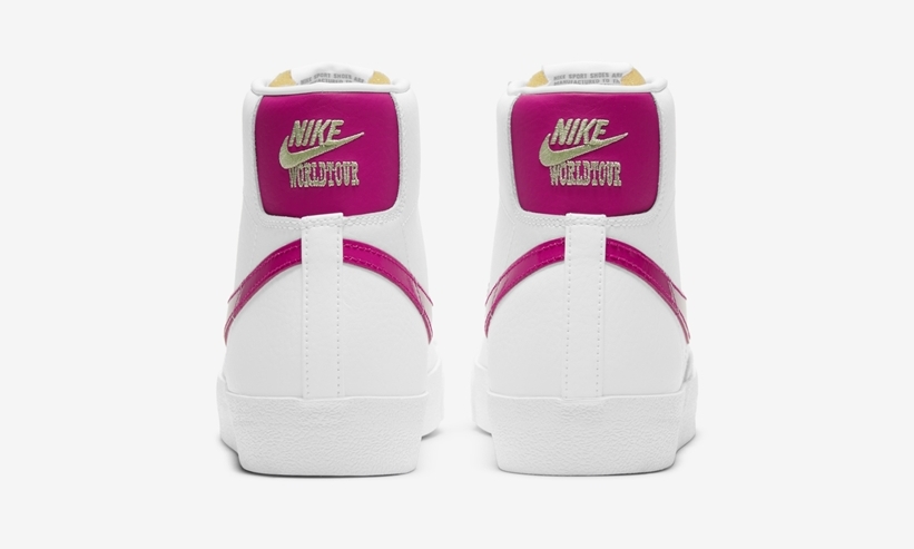 ナイキ ブレーザー ミッド 77 ビンテージ “ワールドツアー/ホワイト/ピンク” (NIKE BLAZER MID 77 VINTAGE “WORLDTOUR/White/Pink”) [DD9552-100]