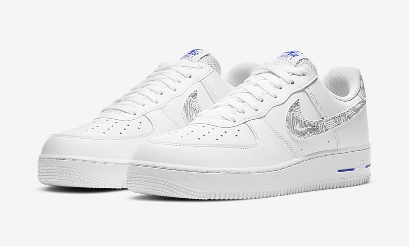 ナイキ エア フォース 1 ロー “ホワイト/ブラック/ブルー” (NIKE AIR FORCE 1 LOW “White/Black/Blue” Topography Pack) [DH3941-101]