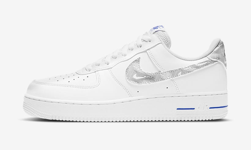 ナイキ エア フォース 1 ロー “ホワイト/ブラック/ブルー” (NIKE AIR FORCE 1 LOW “White/Black/Blue” Topography Pack) [DH3941-101]