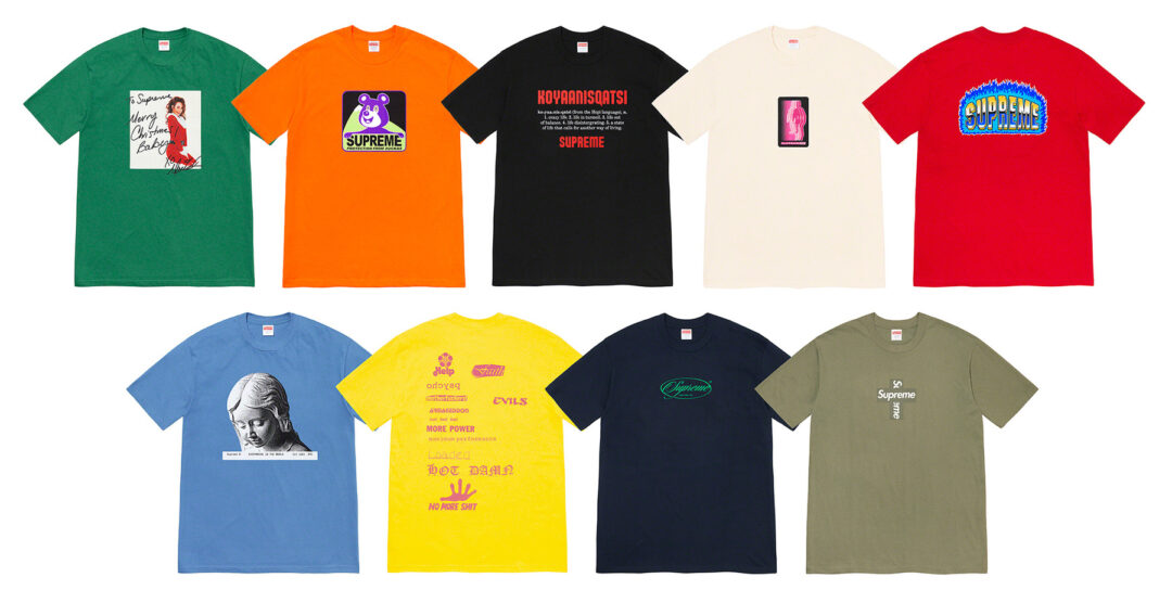 【12/19 発売】SUPREME 2020 WINTER TEE COLLECTION (シュプリーム 2020年 冬/ウィンター TEE コレクション)