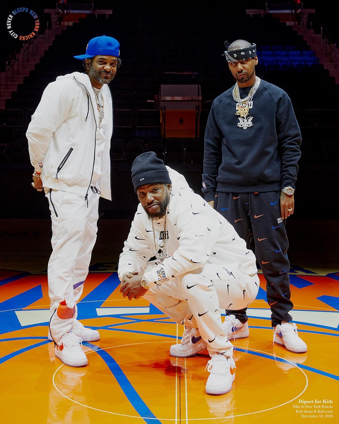 高級ブランド セットアップ Knicks York New for Nike Kith - ナイロン 