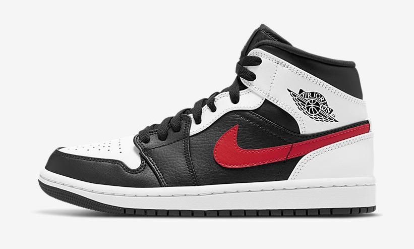 国内 1/22 発売！ナイキ エア ジョーダン 1 ミッド “ブラック/チリレッド/ホワイト” (NIKE AIR JORDAN 1 MID “Black/Chile Red/White”) [554724-075]