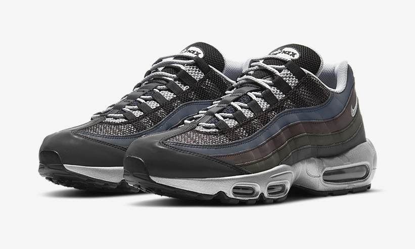 ナイキ エア マックス 95 プレミアム “ブラック/メタリックシルバー/ゲームロイヤル” (NIKE AIR MAX 95 PREMIUM “Black/Metallic Silver/Game Royal”) [DH8075-001]